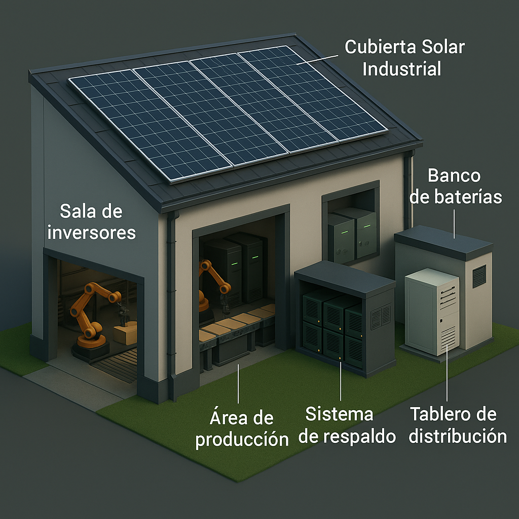 Sistema solar industrial GA3 Energy